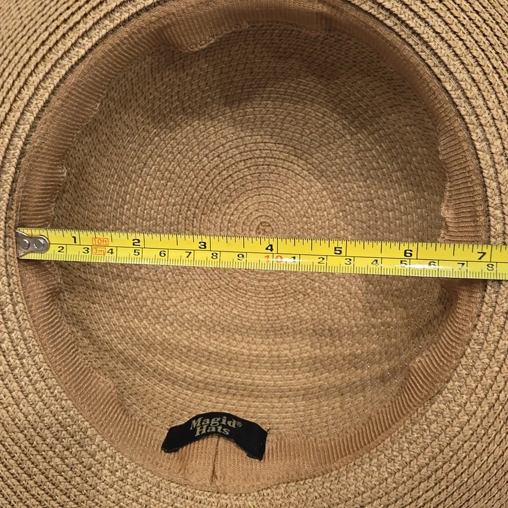 Magid Hats Straw Sun Hat Coastal Bonnet‎ Wide Brim Beach Travel - Picture 14 of 16